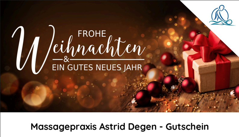 Massage Gutscheine können neu online bestellt werden.